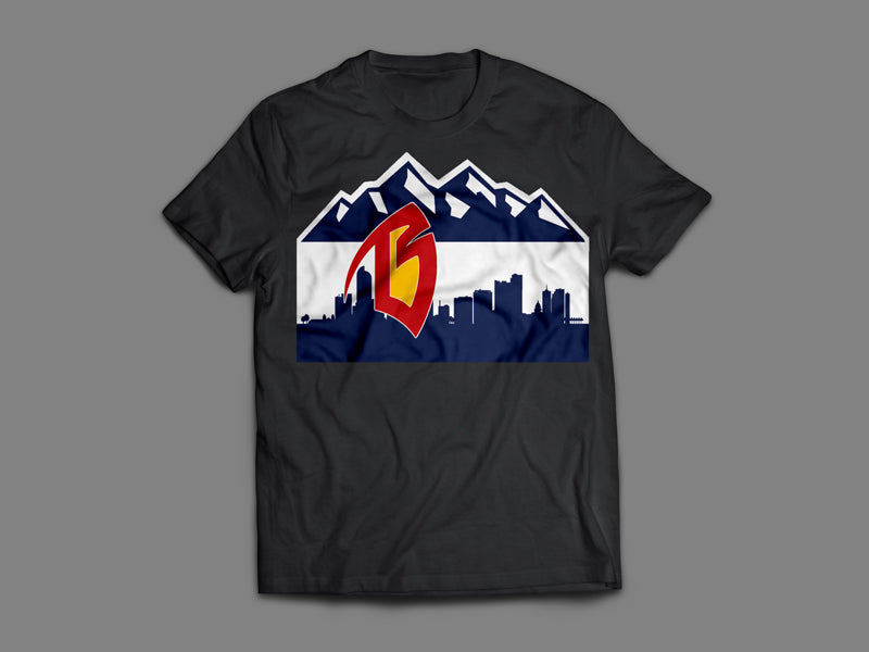 Denver Skyline (Black Tee)
